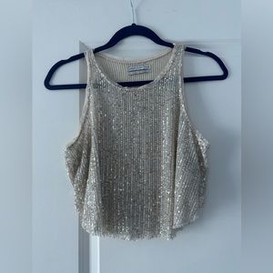 Urban Outfitters champagne shimmer top